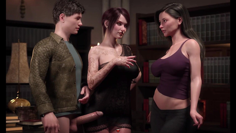 Porn Game Maniac: Meninas chupando um pau monstro com tanta força e tão...