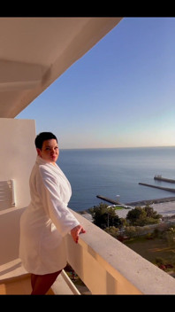 Beautiful Lingerie on the Balcony by the Sea