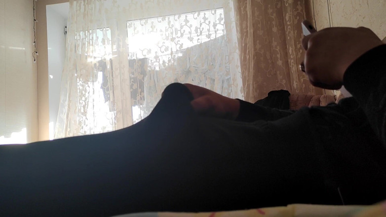 Auff: Masturbating at home in panties and watching porn