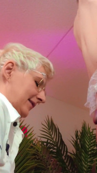 Amazing Handjob for Sissy and Hot Funny Cumming