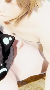 In femboy Yaoi Shin wird der Catboy in einem Beach.mp4 gefickt