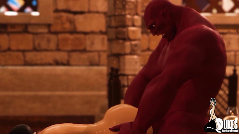 Dukes Hardcore Honeys: Super heroines captive and fucked by monster