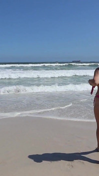 und lecken am strand