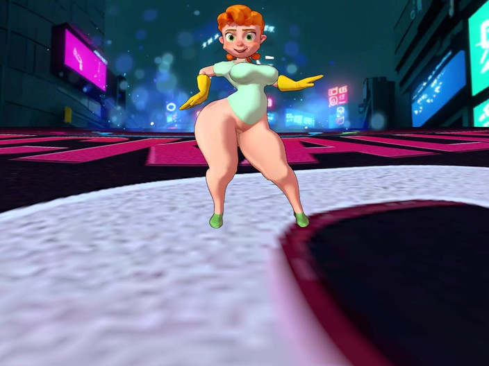 VR-Backalleytoonz: Velký zadek milf twerking její phat zadek