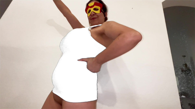 VeeVee Vixen: Enormes tetas atadas cosplay super heroína