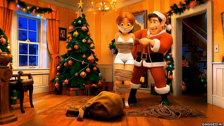 Gagged AI Cartoons: La sua ex per Natale