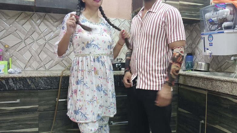 Hornycouple149: Desi Jija Sali Sex Romance in Kitchen Indian Jija Sali...