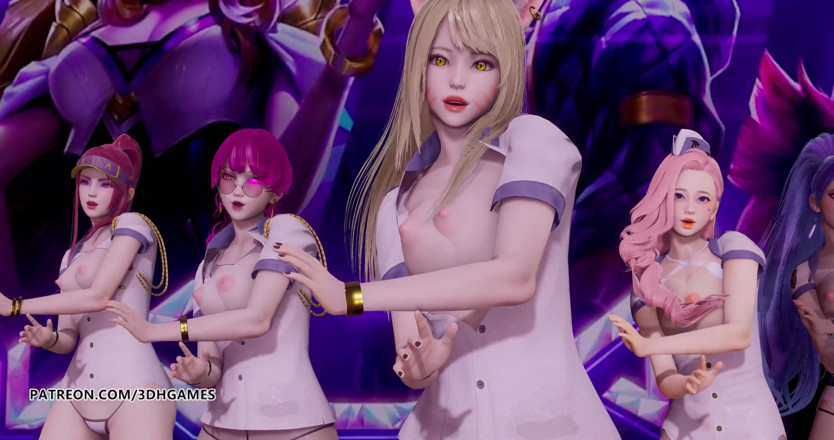 3D-Hentai Games: Somi - What you waiting for striptease Ahri Akali Kaisa Evelynn...