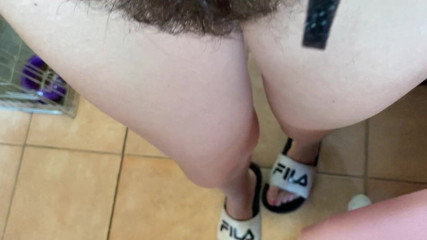 Cuteblonde666: Primo piano poV di una figa pelosa