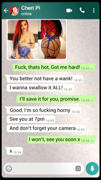 Cheri Pi Whatapp Sexting an Old Man