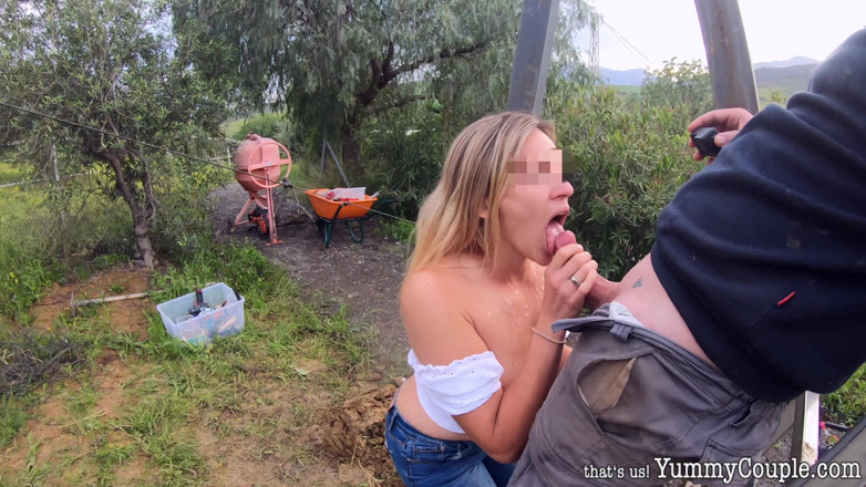 Yummy Couple: Dagdromen van de werknemer - bieren en pijpbeurt en sperma op...