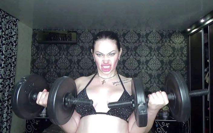 Goddess Misha Goldy: I am stronger than you! Muscle worship &amp; muscle domination! 2