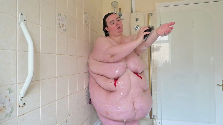 SSBBWLadyBrads: 뚱뚱한 여신 벨리 샤워 태스