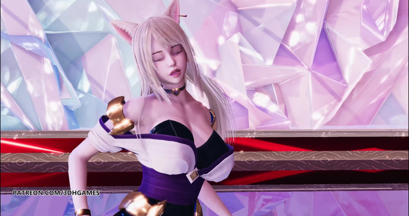 3D-Hentai Games: Vriendin - Mago Ahri Kda hete striptease 4k 60 fps