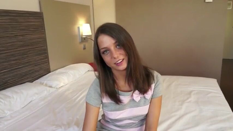 Backdoor Films: Cute brunette teen ass fucked on casting