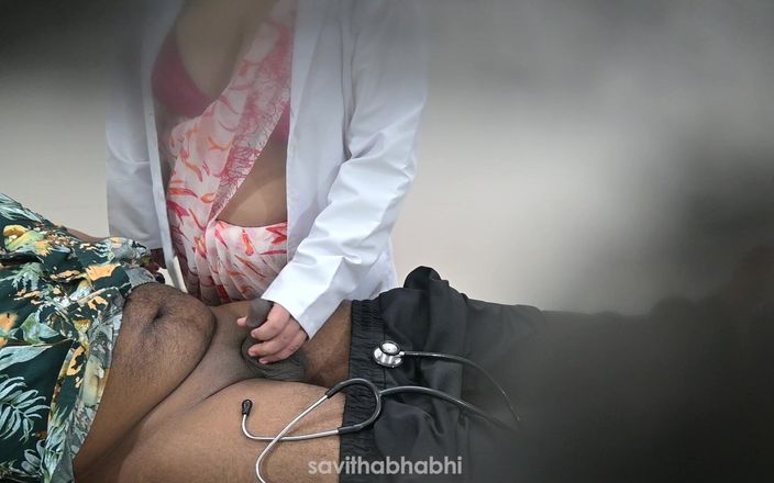 savithabhabhi: 医生女士在医院检查病人的鸡巴