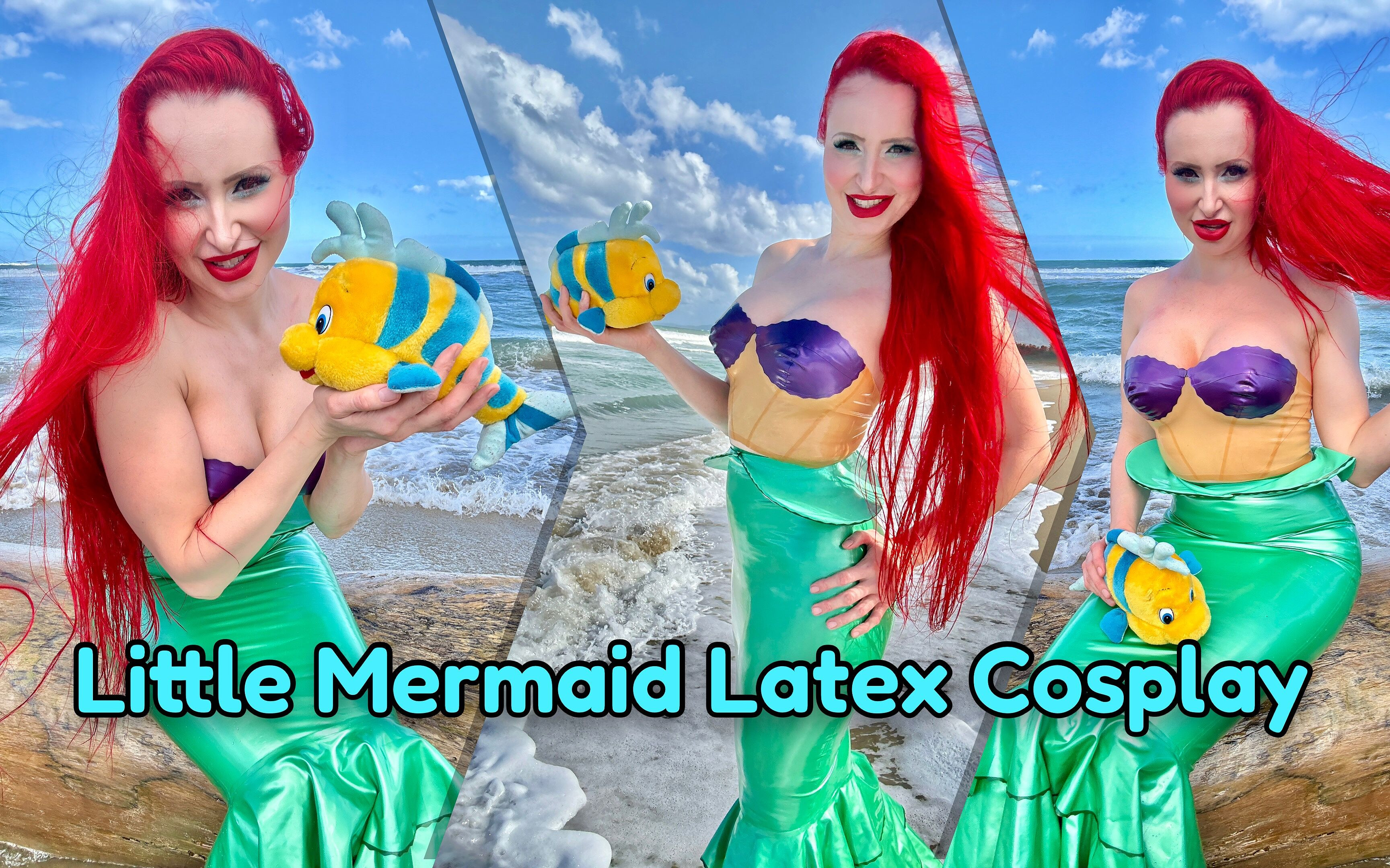 Little Mermaid Latex Cosplay
