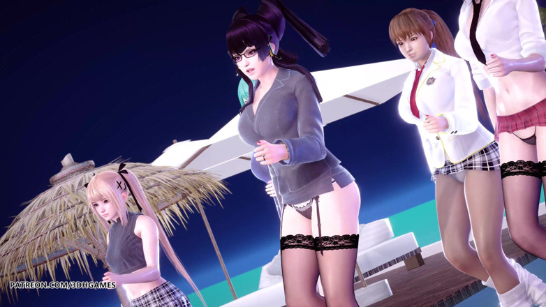 3D-Hentai Games: 2 Phut Hon sexy striptease Marie Rose Tamaki Misaki Kasumi...