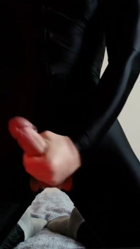 Needy Black Suit Pup Strokes and Cums. Full on My Fancentro