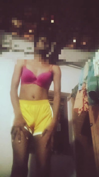 Sexy Indian Crossdresser and Her Cock and Ass Also Dancing