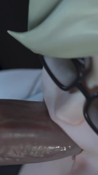 Overwatch mercy Dr büro 3D hentai cartoon solo muschi-spiel, schlampiger blowjob &hart