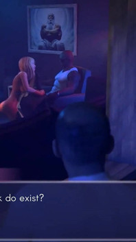 Cuckold Life Simulator : une femme humilie son mari qui aime la regarder se faire baiser par une grosse bite noire