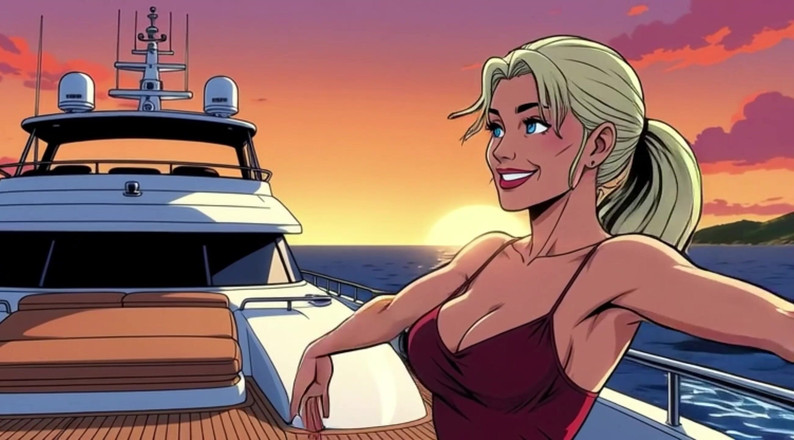 Huge Boobs: Ai красуні з великими цицьками на човнах