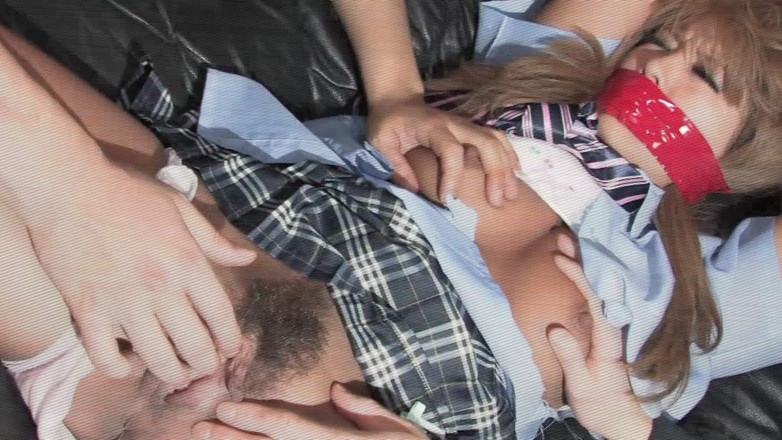 Tokyo Thrills: Bound Brunette Babe in Rough Fetish Gangbang with Cum Facials