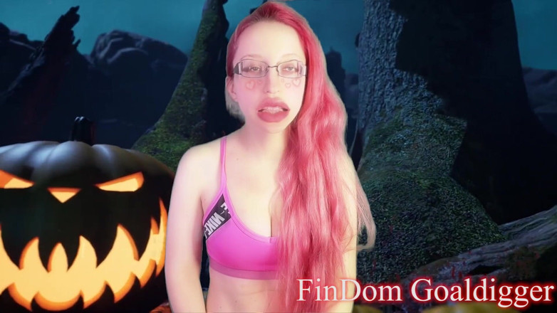 FinDom Goaldigger: Your penis will be transformed into Halloween sweets