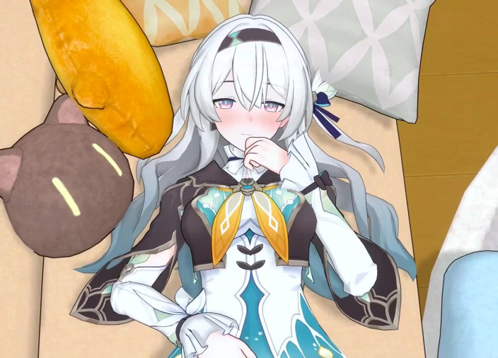 NSFWOtaku: Honkai Star Rail - Firefly X Caelus sexo apasionado - animación hentai...