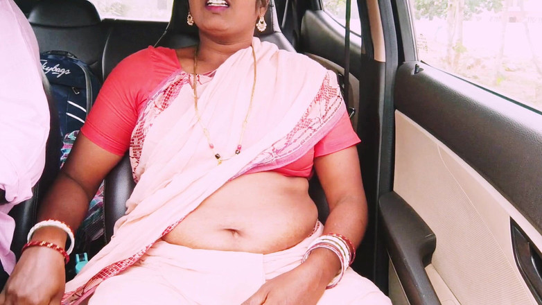 Telugu honey lips: Telugská služka a sex v autě na lesní silnici