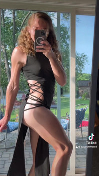 Eva Summers May 2025 Tiktok Sexy Shein Dress