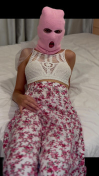 White Masked Slut Tease