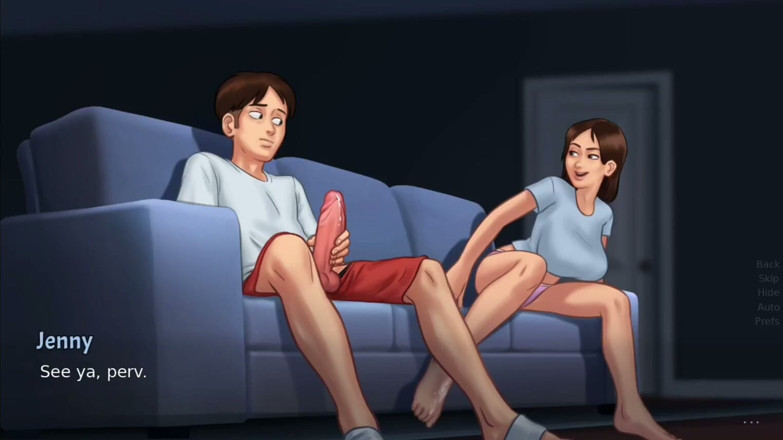 Xr Gamer: Debbie Gives Anon's Huge Monster Cock a Surprise Footjob - Summertime...