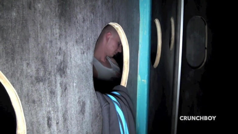 Sneaker gay: Sneaker submission domination in glory holes by straight