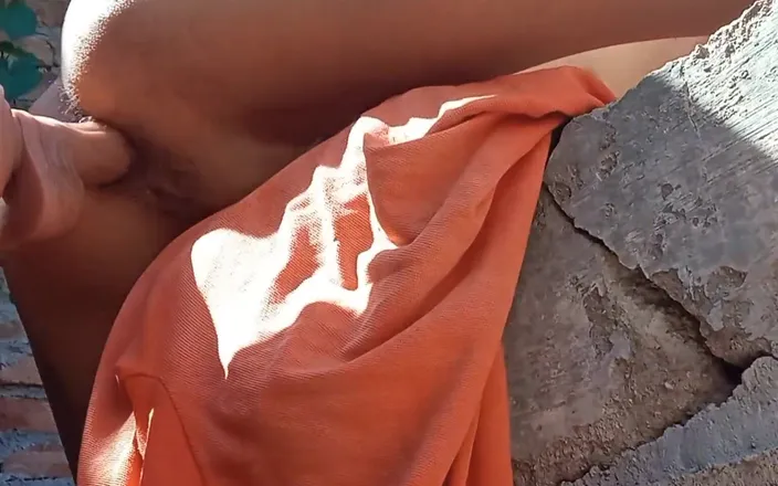 WolfGV: Dildo in My as as I Sunbathe Outside
