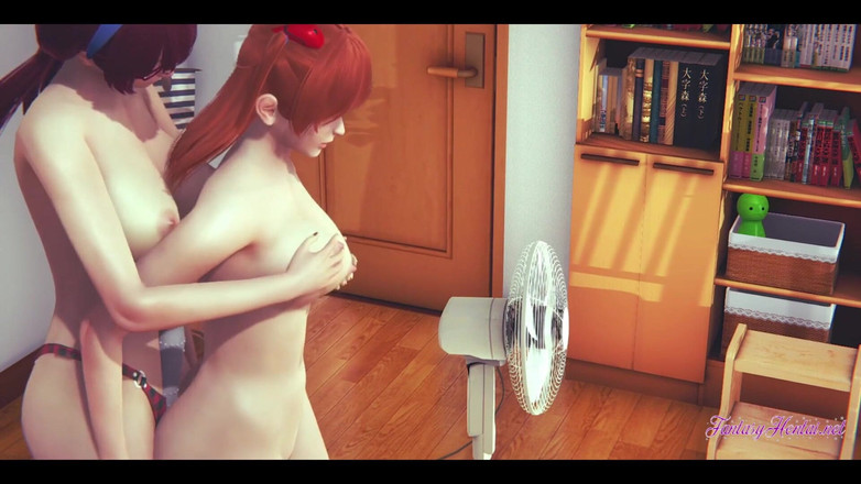 Yaoitube: Evangelion hentai yuri 3d - mari do a cunnilingus dan gesek toket...