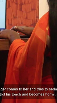 Esposa fode gerente em escritório transparente saree