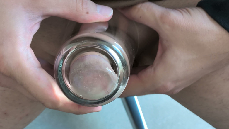 Kinkymah: Dirty Glass Play JOI - Fuck a Glass with Pre-cum &amp; Spit -...