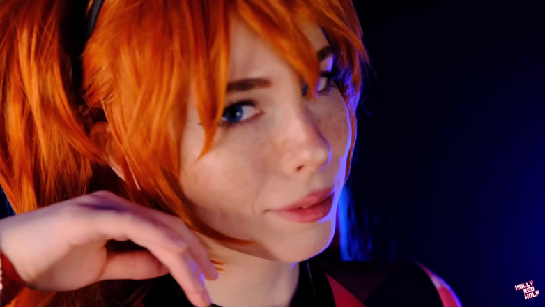 MollyRedWolf: Heiße schlampe asuka Langley 4K! DP, 3cumshot