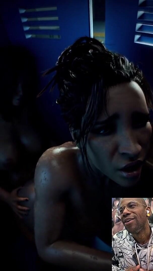 Panam Getting Ass Fucked by Transgender V in a Public Locker Room (L6RD7BLU3 FUTA)