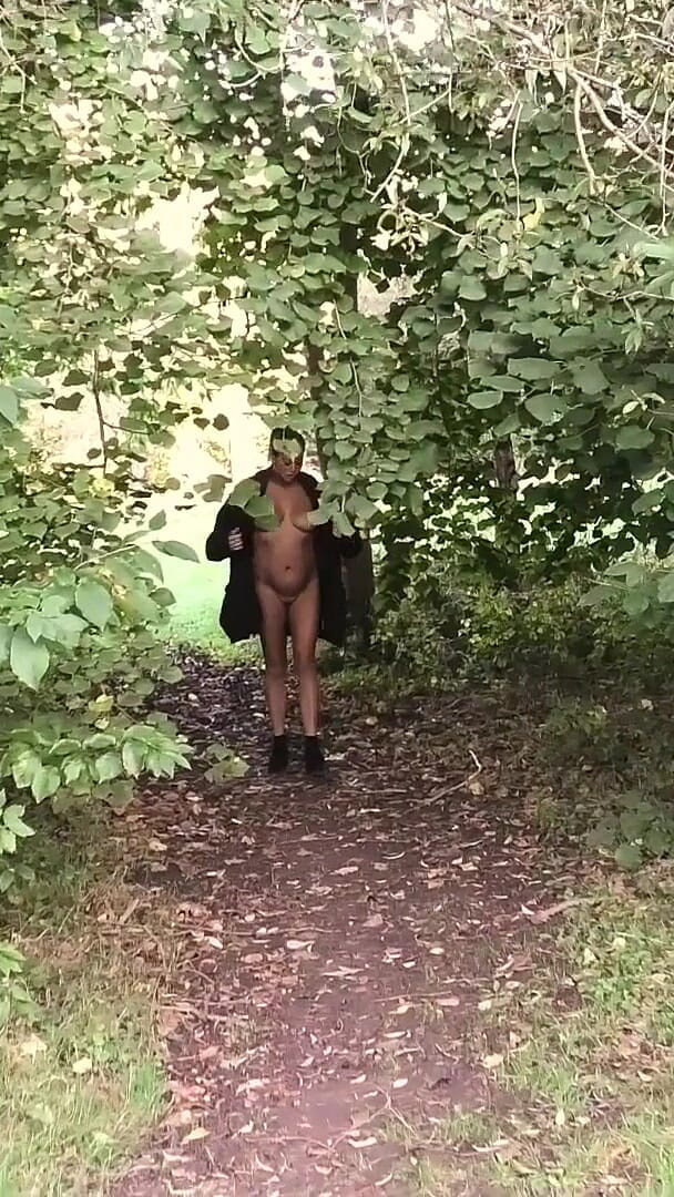 Curvy MILF Naked and Flashing in the Park (SBG Media)