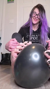 Велетень не поп повітряна куля squish asmr | Скрипливі ноги та руки, повільне смоктання, без смоктання