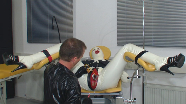 Rubber & Clinic Studio - 1ATOYS: Rubberslut on the gynchair part 1