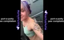 Kactus kutie: Port-a-potty Pee Compilation