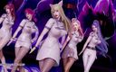 3D-Hentai Games: सोमी - आप स्ट्रिपटीज़ के लिए क्या इंतजार कर रहे हैं ahri akali kaisa evelynn Seraphine kda 3डी कामुक नृत्य