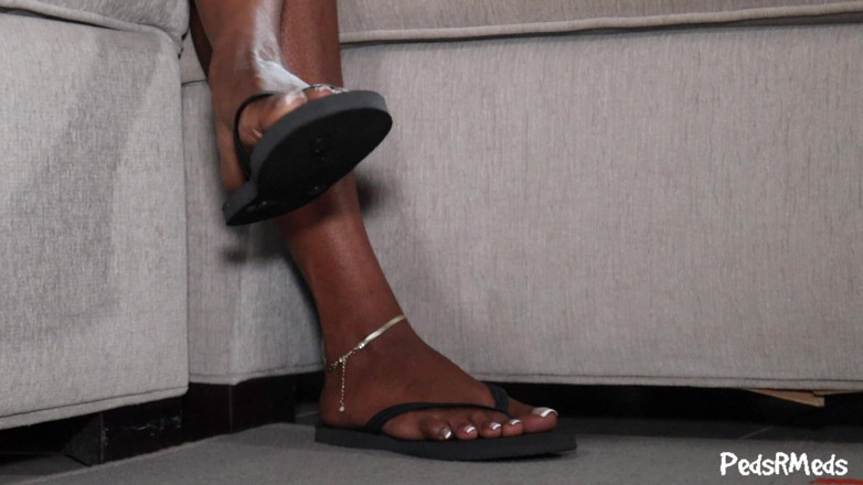 PedsRMeds: Youronlyphoenix French Pedicure Flip Flop Tease