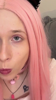 Bratty Bubblegum Slut Blowing Bubbles