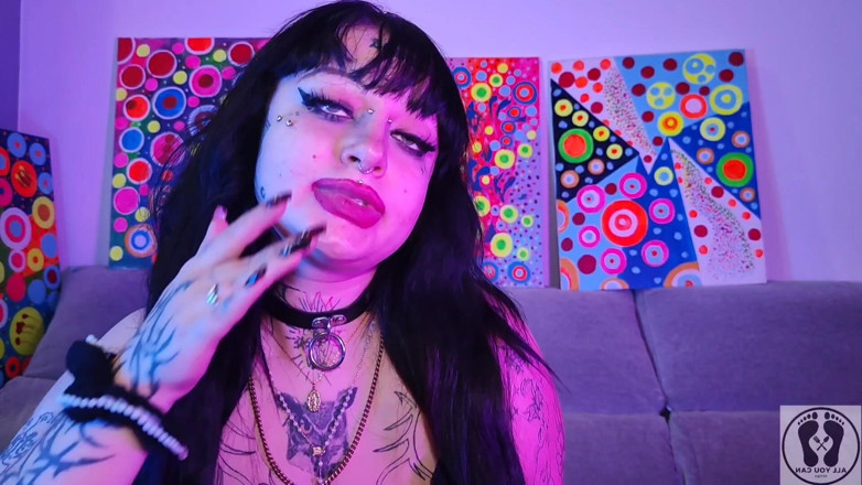 All You Can Fetish: Nose Fetish Deedeelove Gothic Beauty Girl