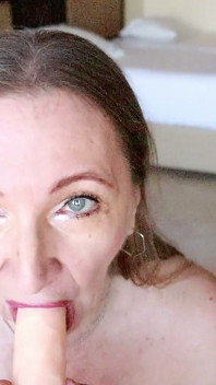 MILF with Huge Saggy Boobs Do Striptease, Blowjob, Titty Fuck